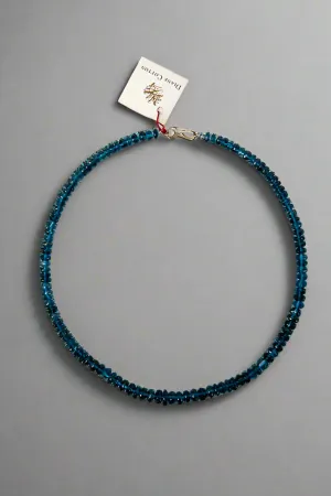 16" London Blue Topaz with 14K Clasp Necklace