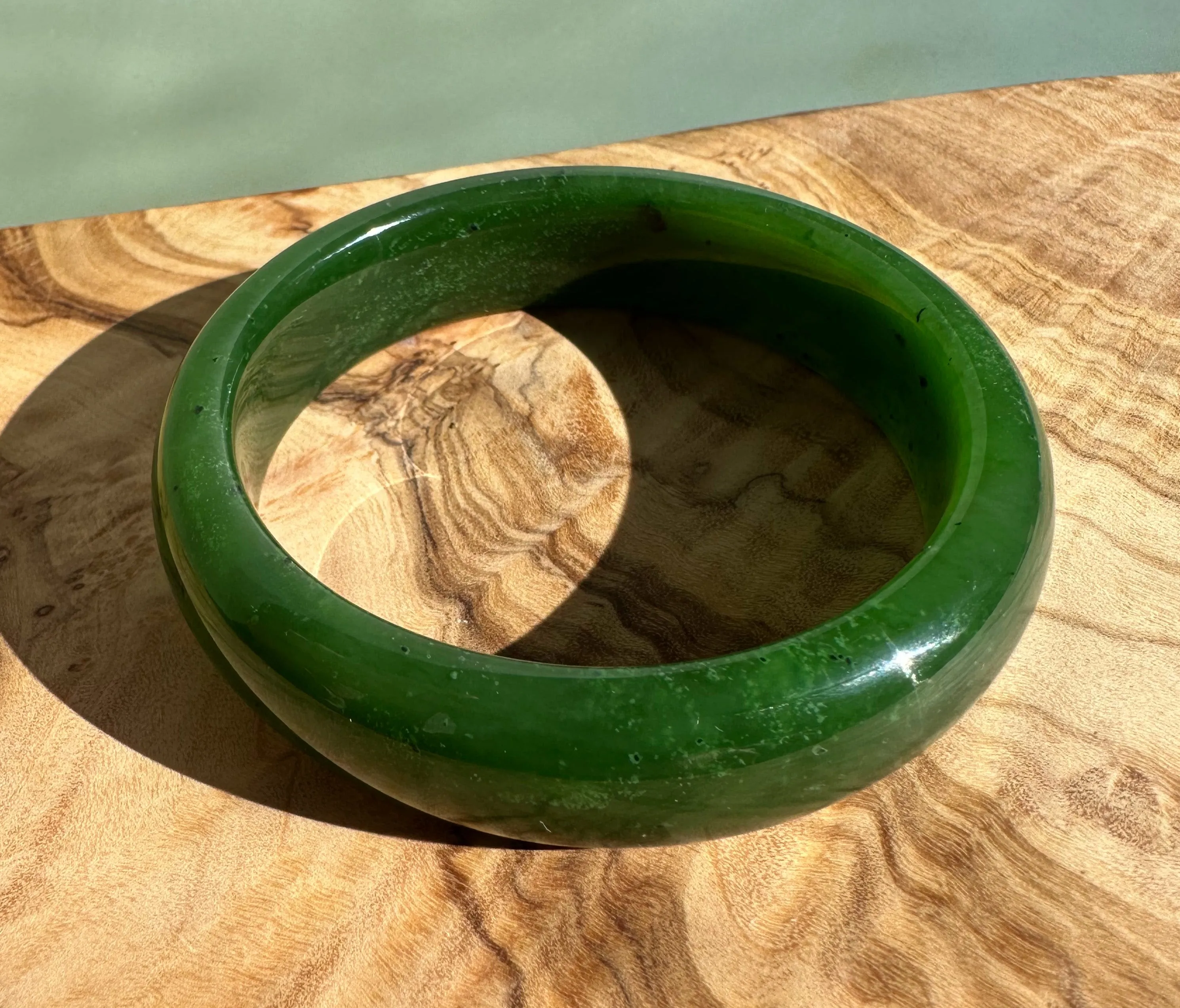 A  Canadian Jade Bangle, 58 x 15.5mm*