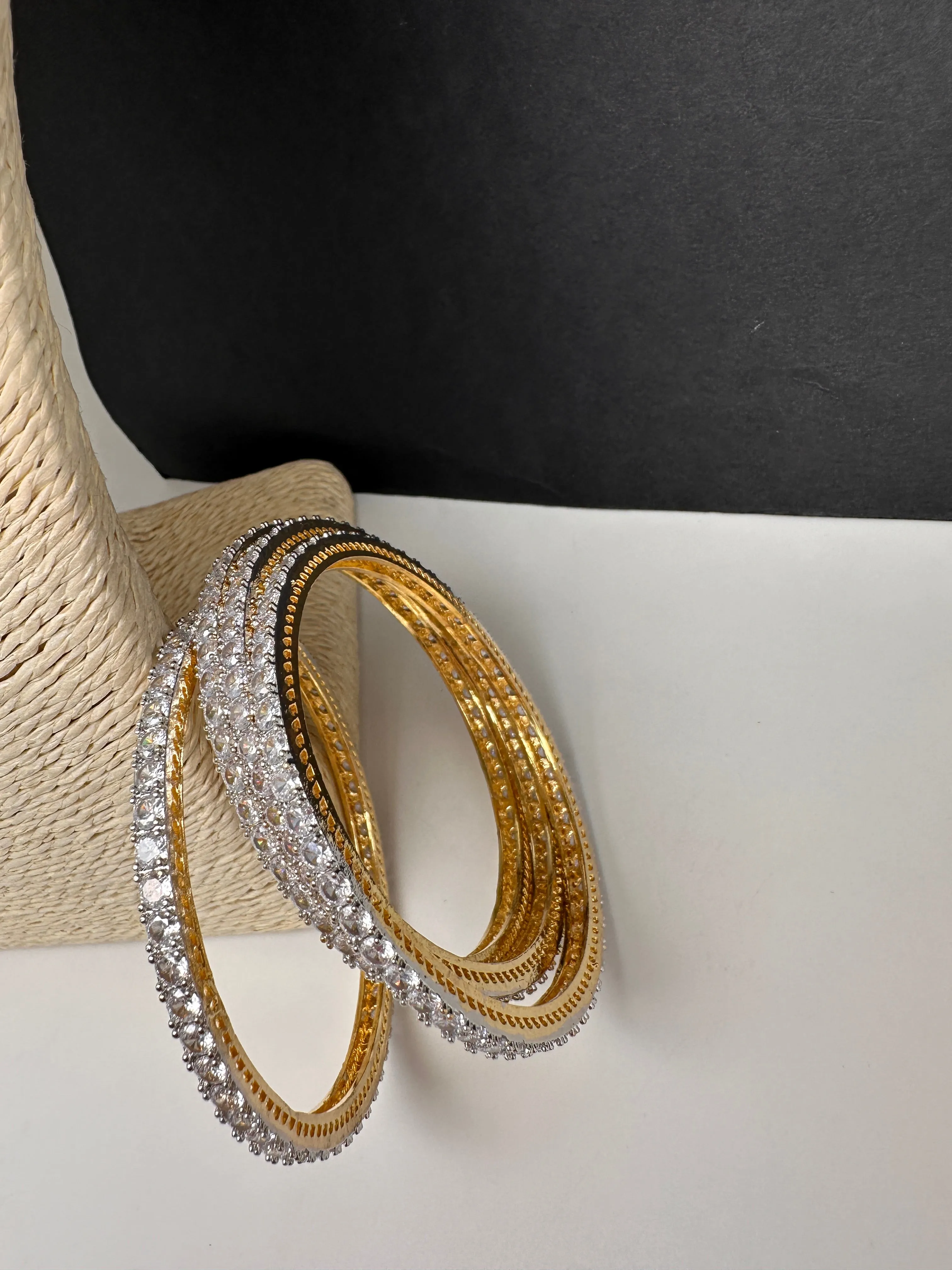 AD Clear Stones Bangles