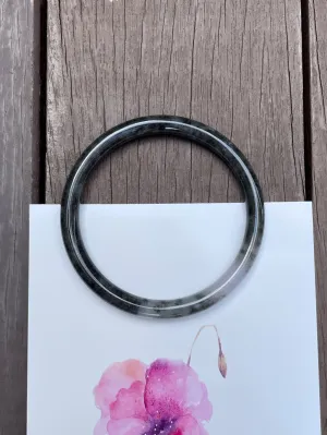 Black Jade Bangle | 58mm (NJBA047)