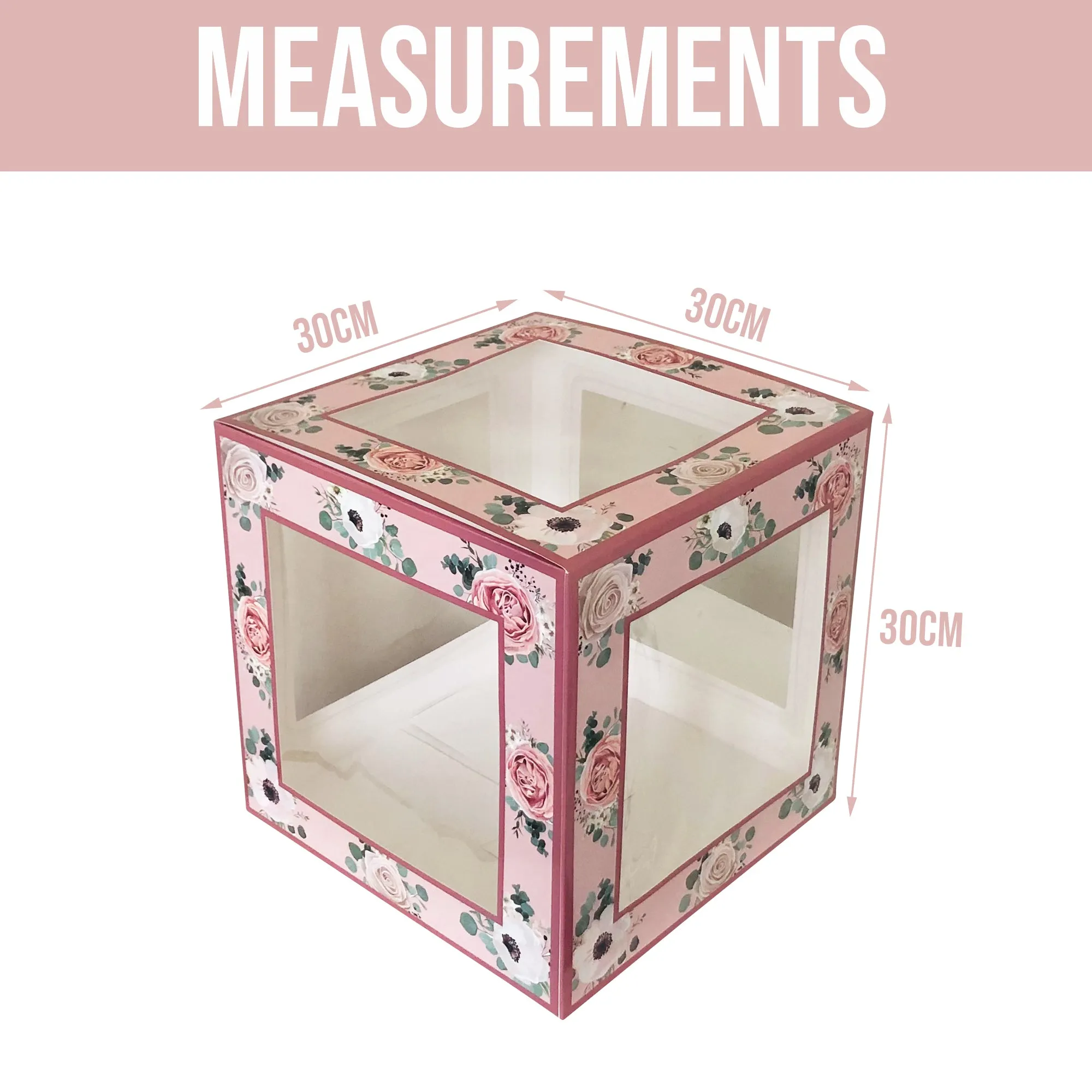 Bride Balloon Boxes Rose Gold Floral Hen Party Decorations Accessories 5 Boxes Bride to Be Groom Letters