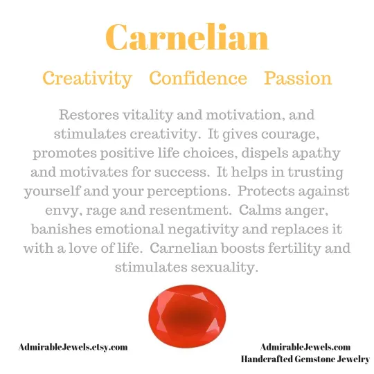 Carnelian Heart Briolette Necklace