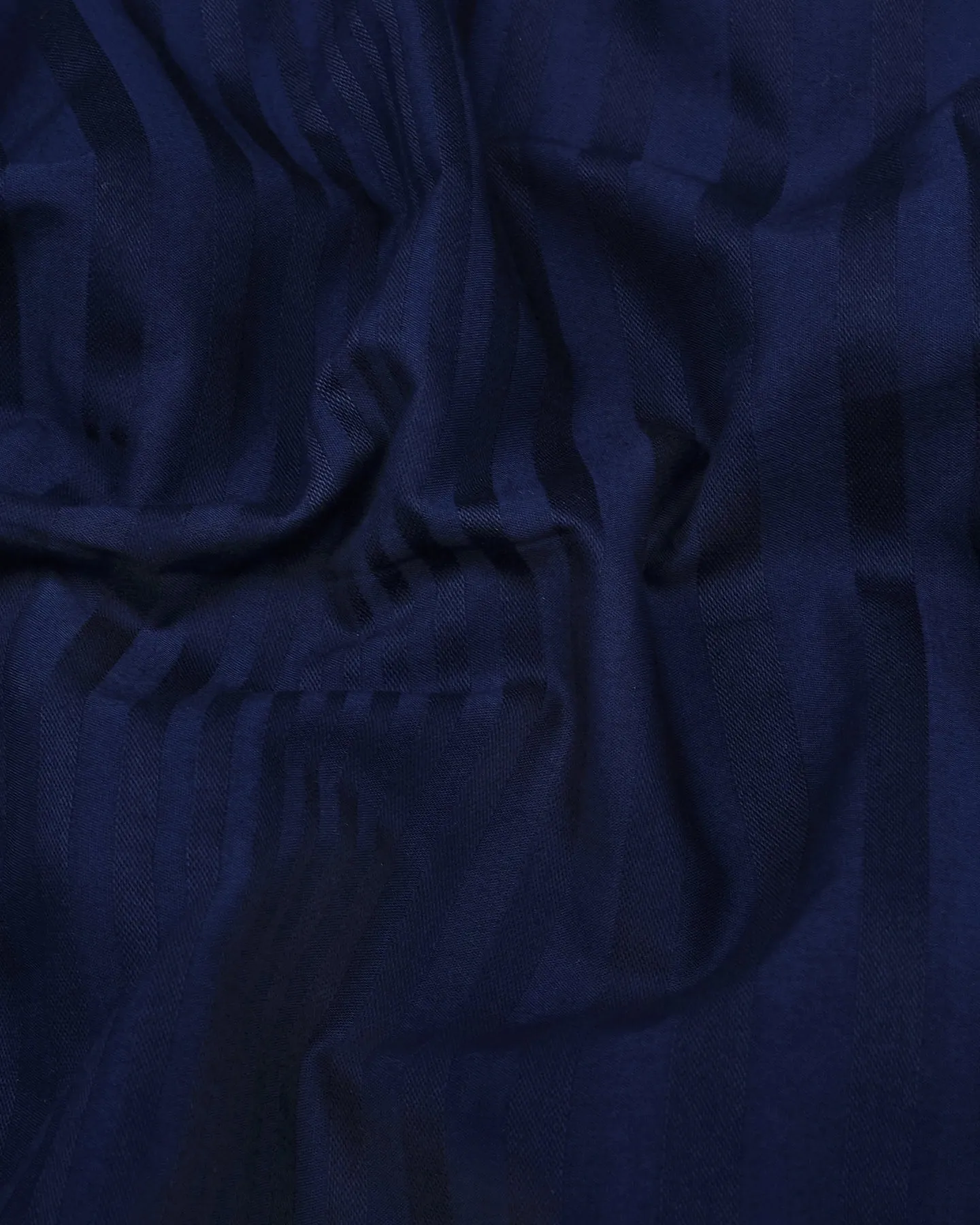 Galaxy Blue Self Weft Stripe Dobby Cotton Shirt