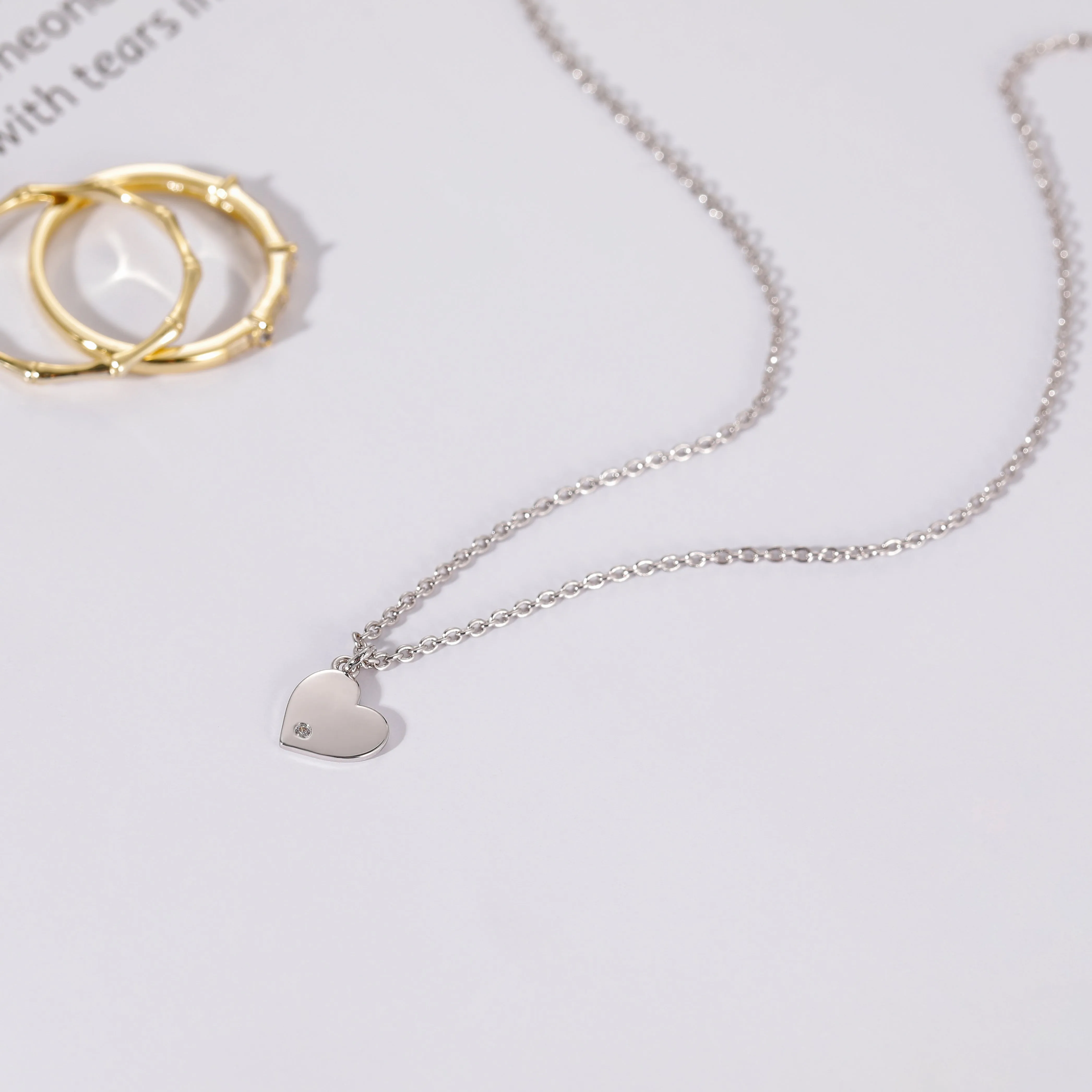 Heart Gemstone Necklace