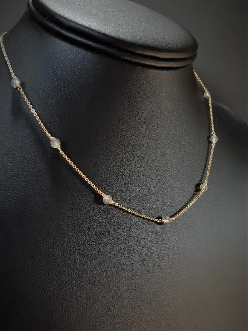 Labradorite Beaded Necklace