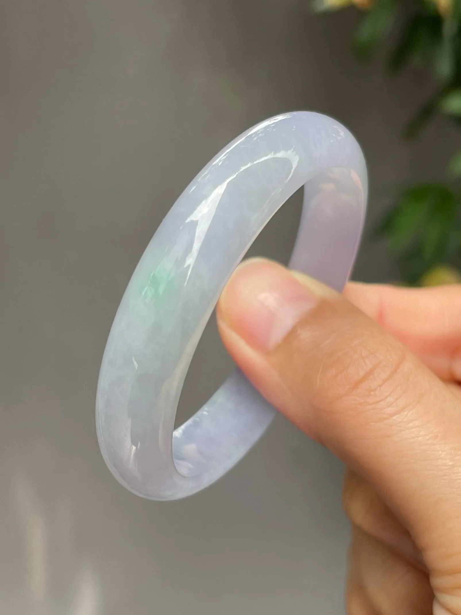 Lavender Jadeite Bangle | 51mm (NJBA011)