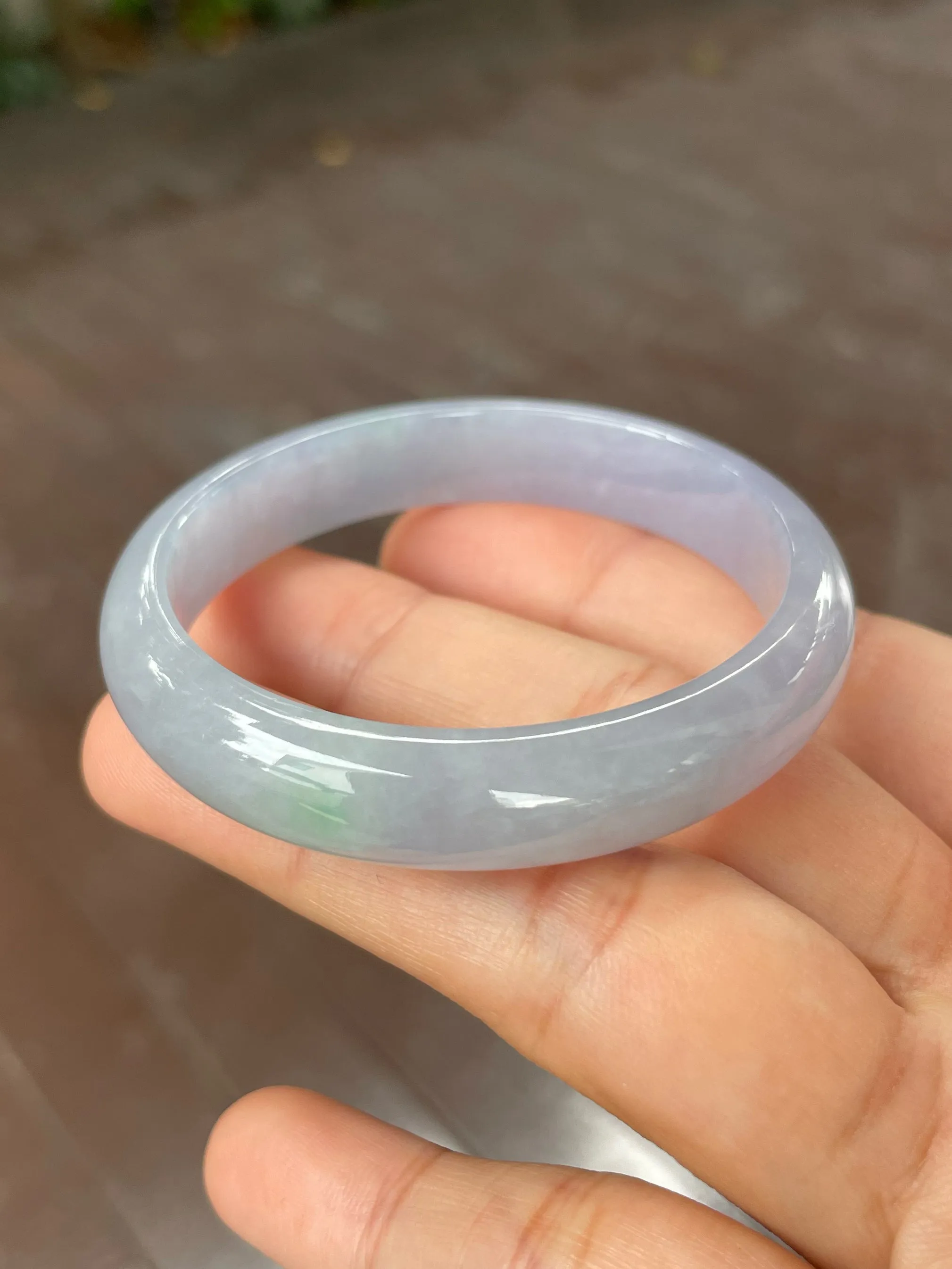 Lavender Jadeite Bangle | 51mm (NJBA011)