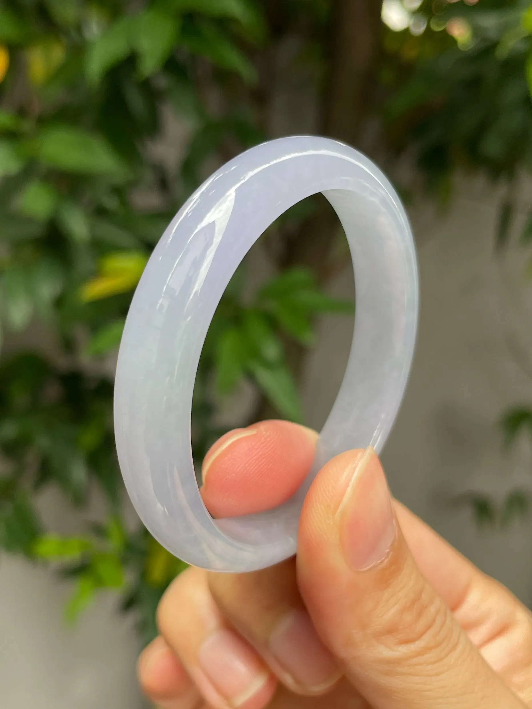 Lavender Jadeite Bangle | 51mm (NJBA011)