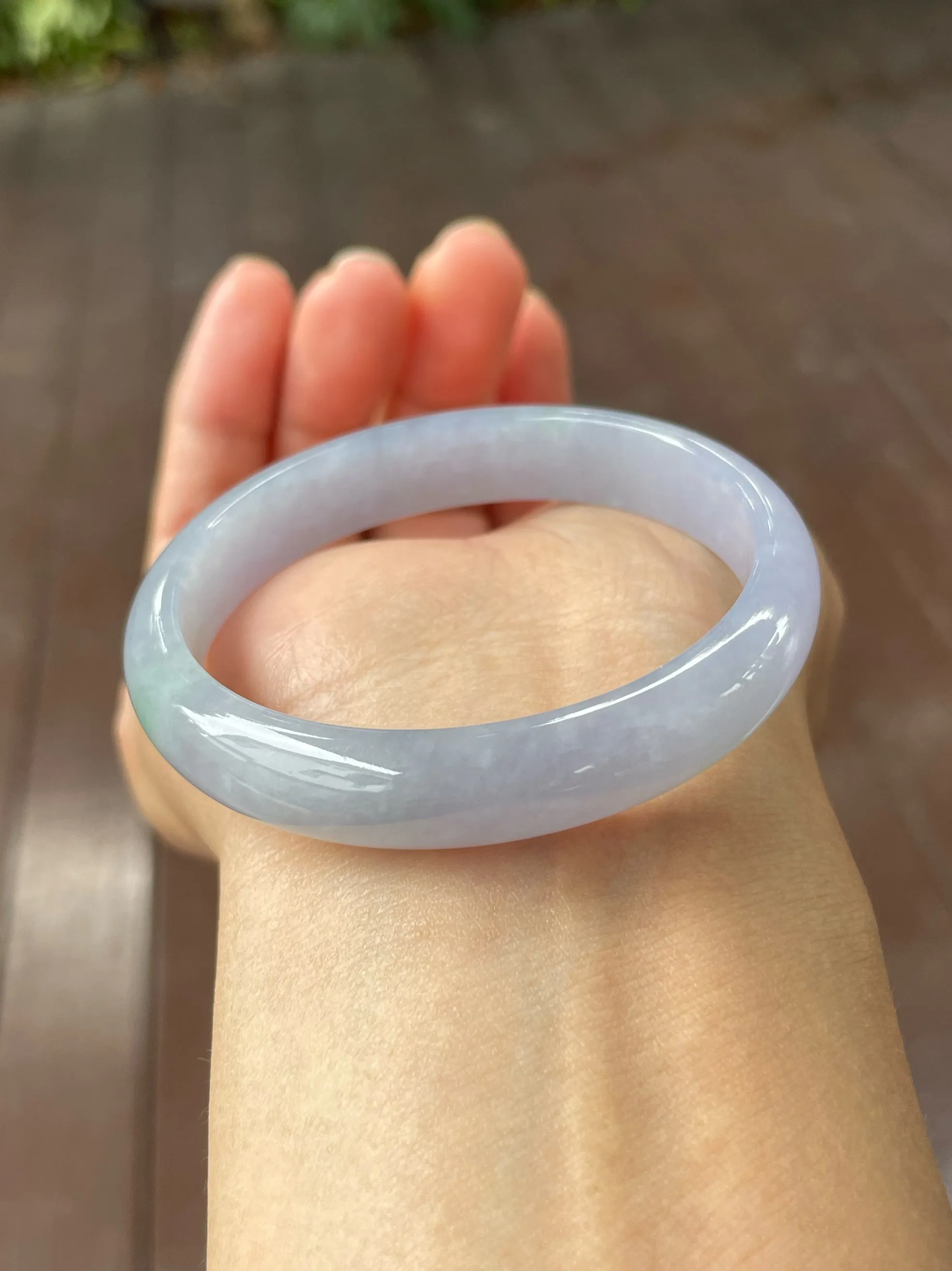 Lavender Jadeite Bangle | 51mm (NJBA011)