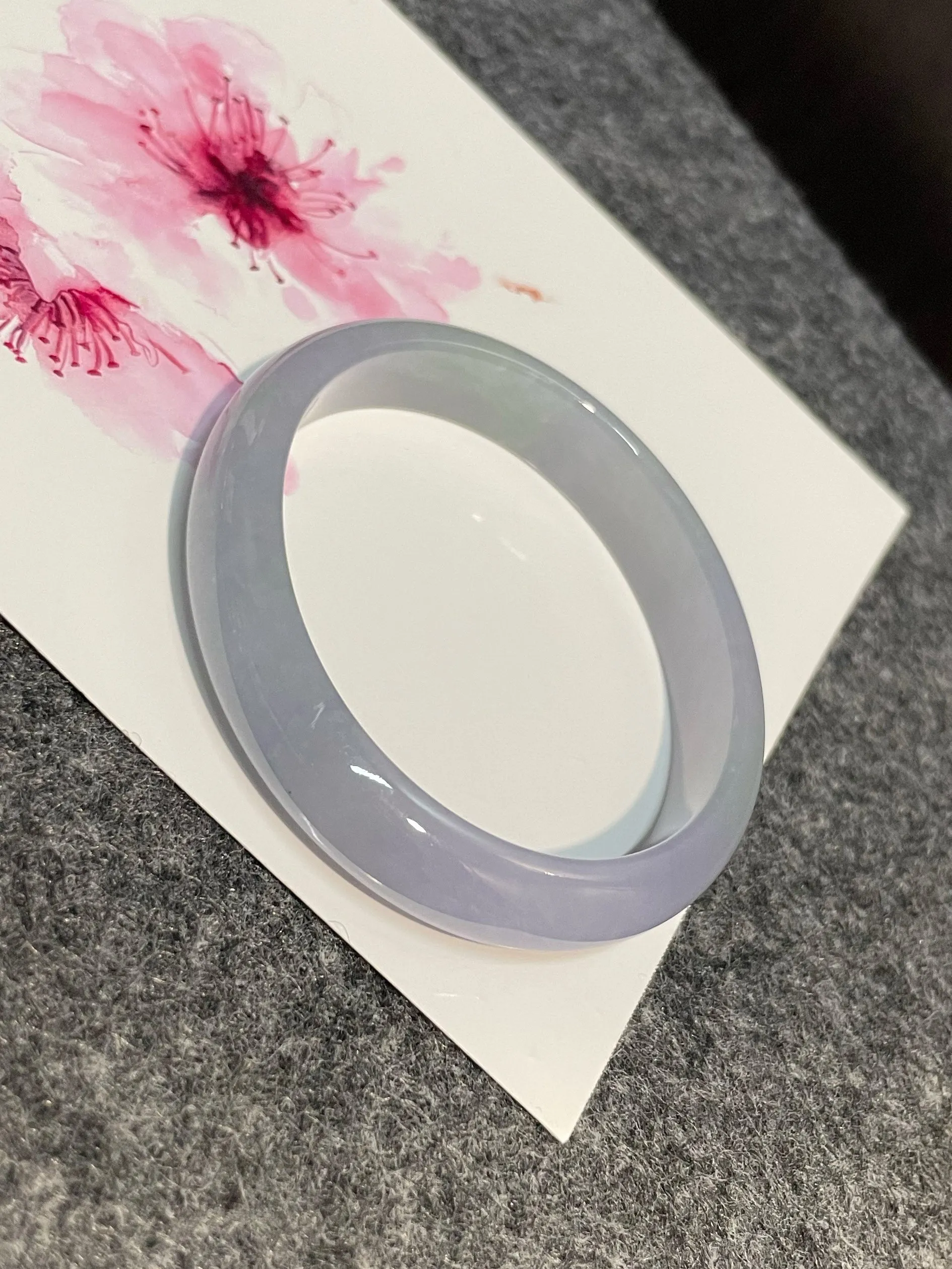 Lavender Jadeite Bangle | 51mm (NJBA011)