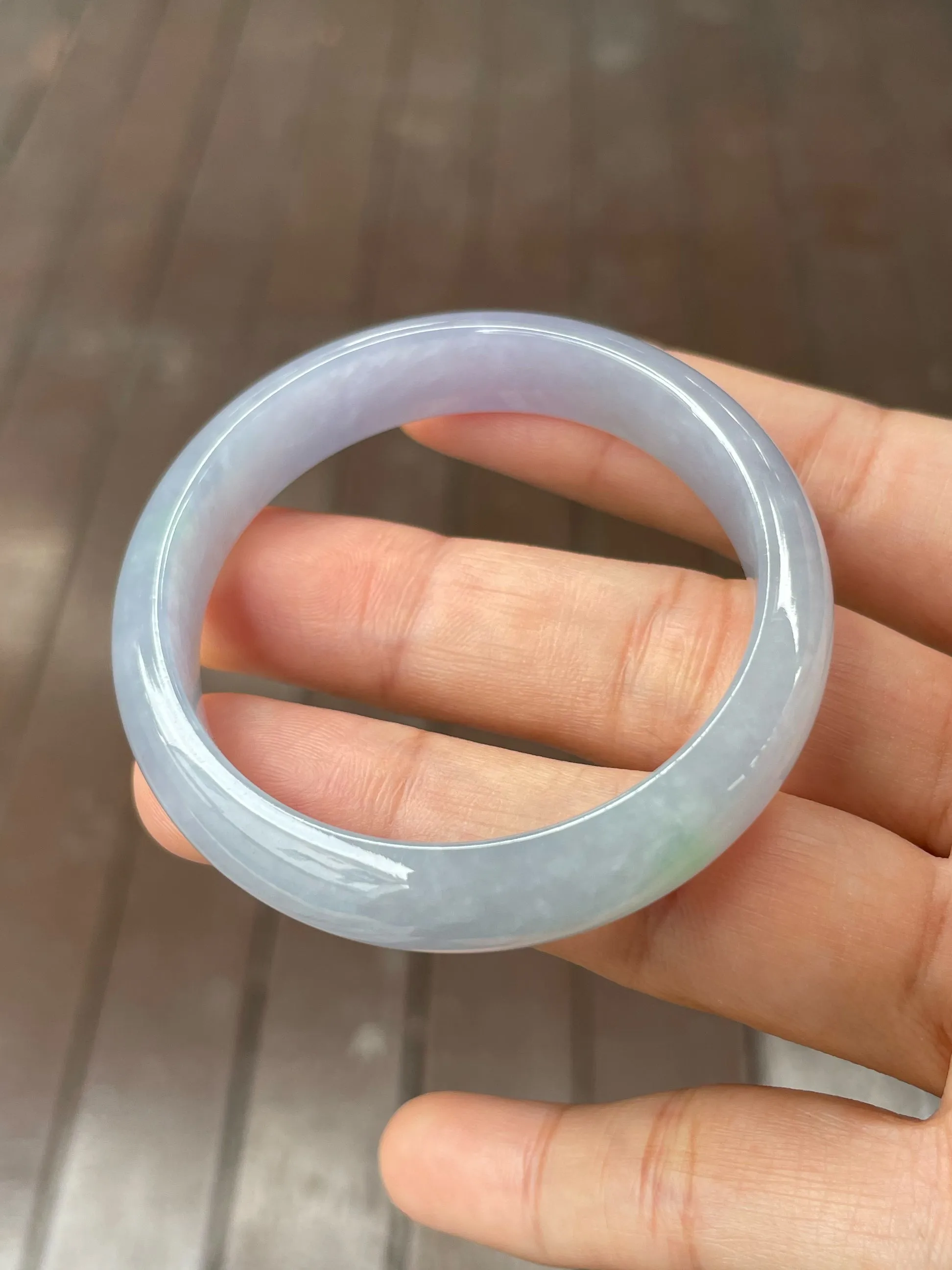 Lavender Jadeite Bangle | 51mm (NJBA011)