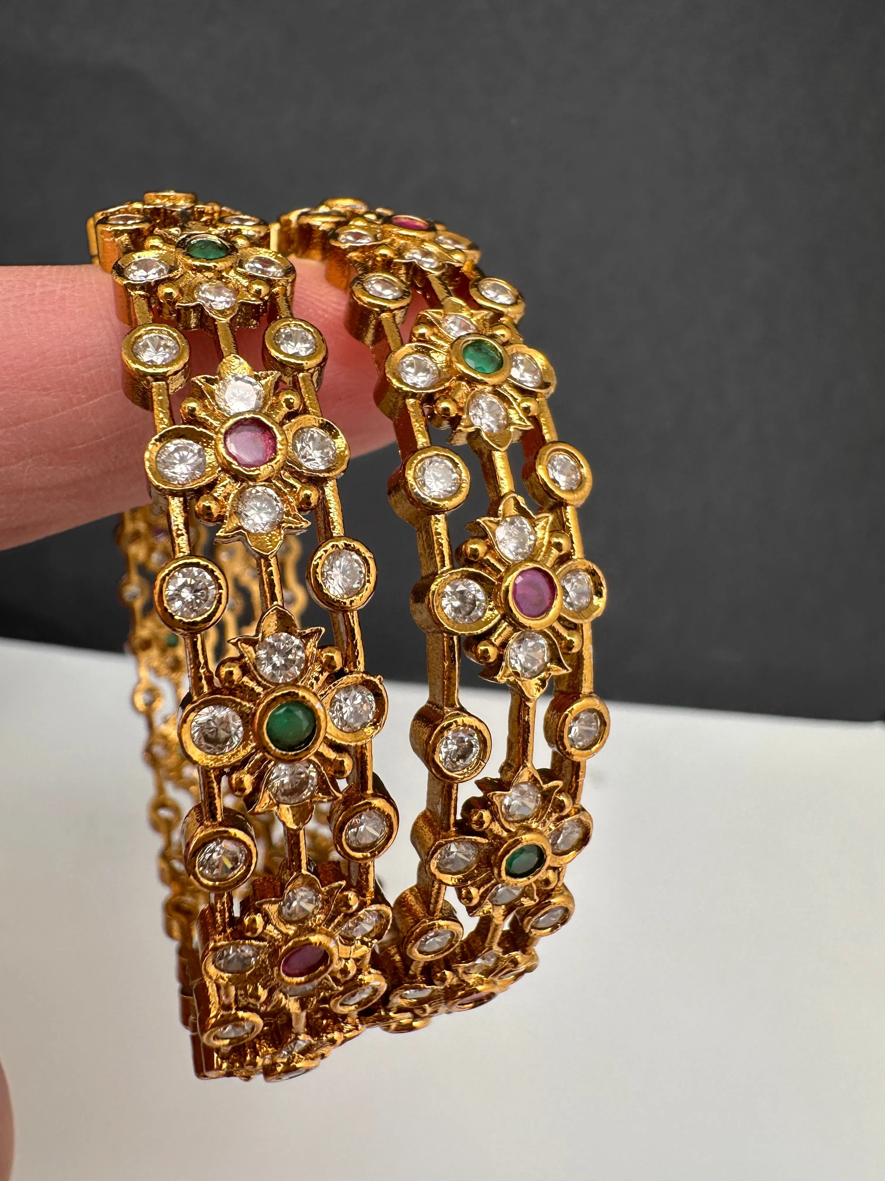 Matte CZ  Bangles