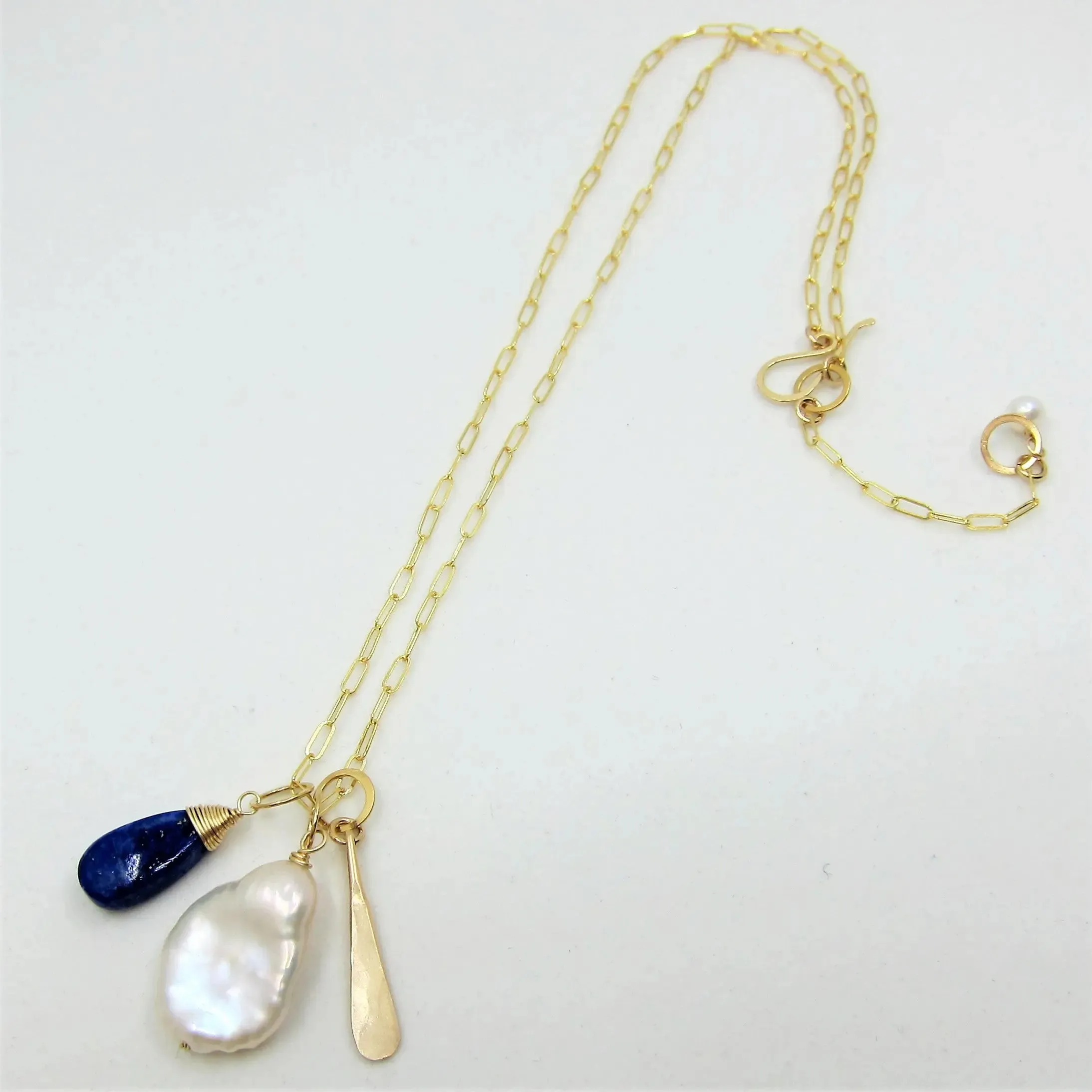 New Gemstone Charm Necklace