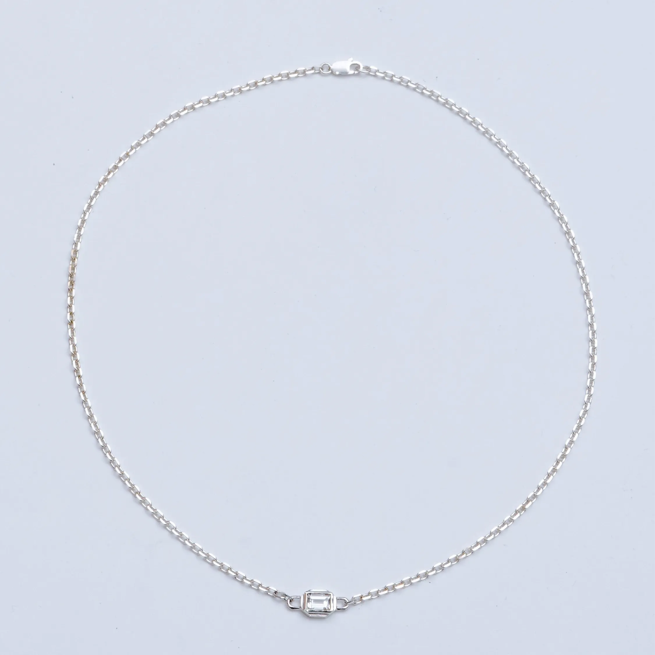 OX STONE THIN CHAIN NECKLACE