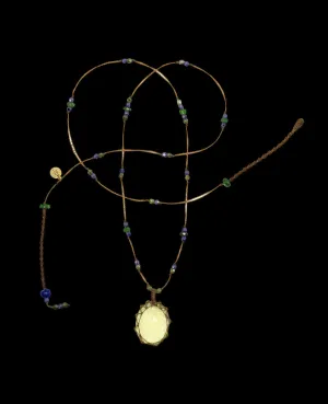 Short Tibetan necklace - Lemon Topaz