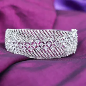 Silver Plated Zircon/AD Bracelet 7593-1142