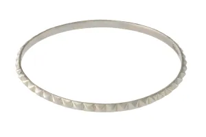 Silver Pyramid Bangle