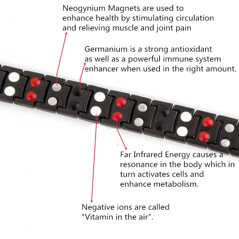 Stainless Steel All Gold Magnetic Bracelets