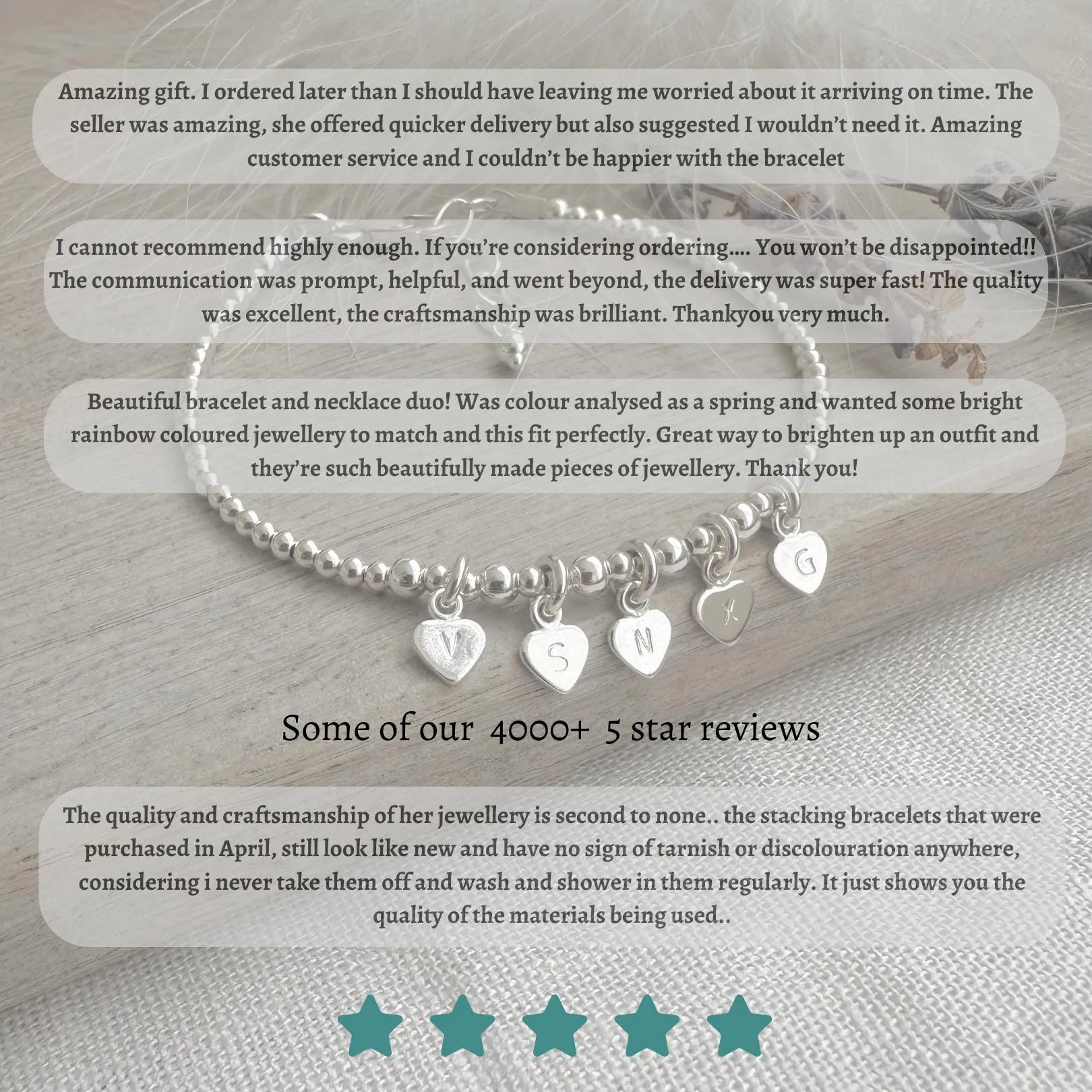 Sterling Silver Slider Bracelet for Mum with Family Birthstones, meaningful gift for Mother’s Day