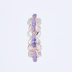 Violet Splendor Rose Gold Bracelet