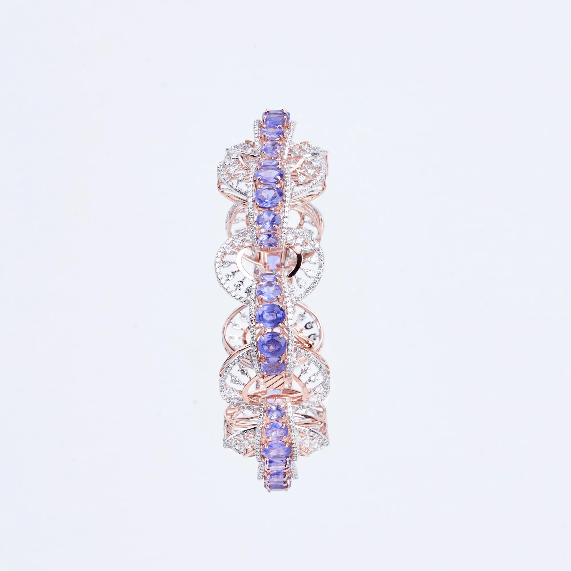 Violet Splendor Rose Gold Bracelet