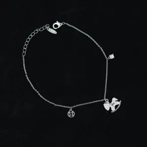 Zircon/AD Charm Bracelet 13289-33