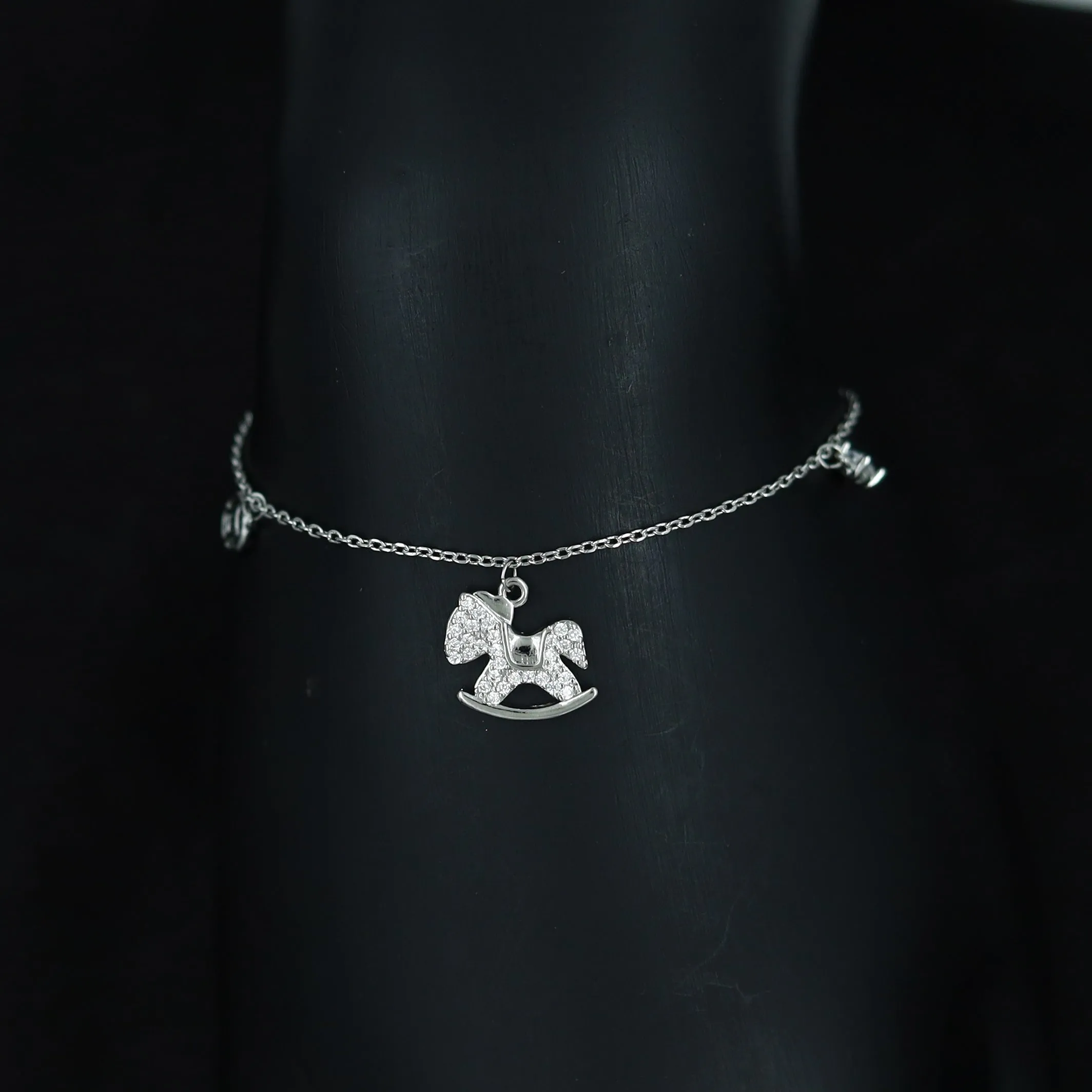 Zircon/AD Charm Bracelet 13289-33