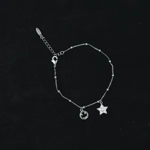 Zircon/AD Charm Bracelet 13290-33