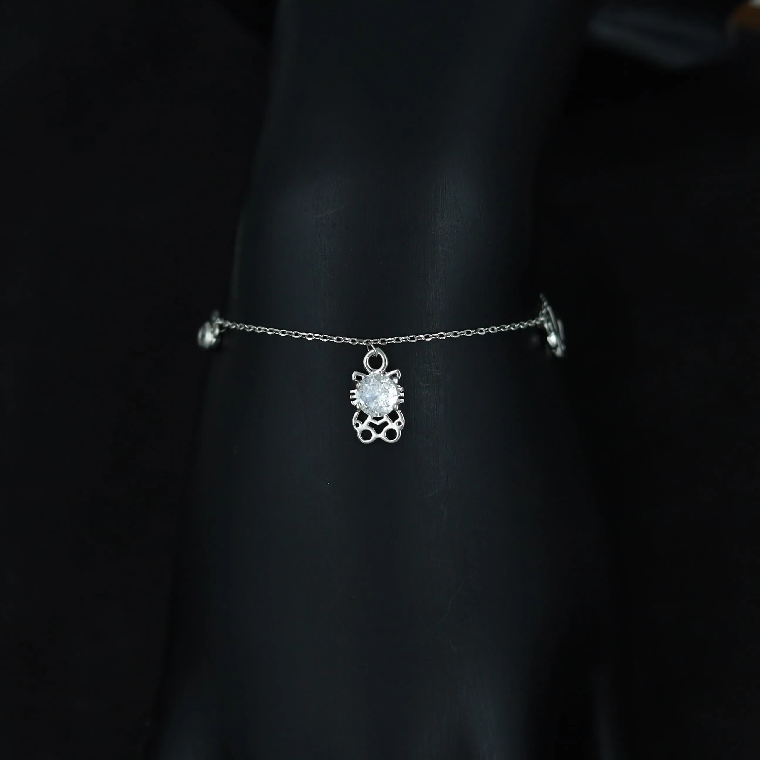 Zircon/AD Charm Bracelet 13291-33